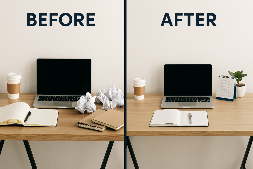 AI generated - before and after